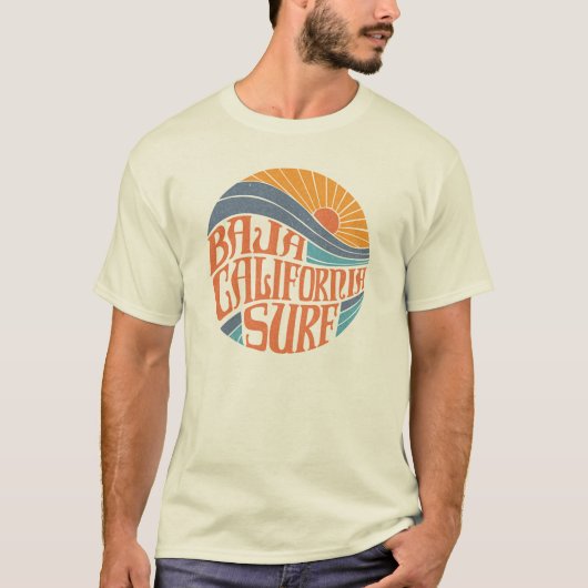 Baja Californiaans Surf  T-shirt (Voorkant)