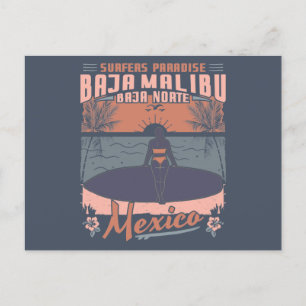BAJA MALIBU MEXICO - BIG WAVE SURFING BRIEFKAART