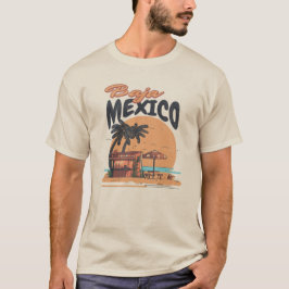 Baja Mexico Seaside Bar, versteld T-shirt