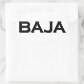 Baja Oval Logo Ovale Sticker (Tas)