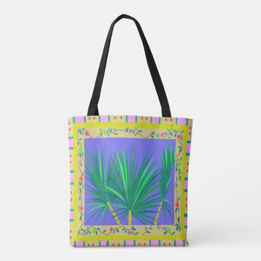 Baja Palms Canvas tas (Achterkant)