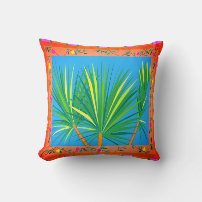 Baja Palms-Sierkussen Kussen (Voorkant)