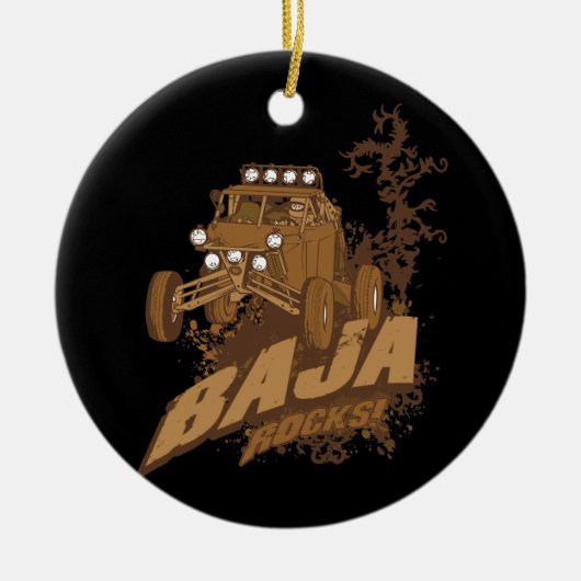 Baja Rocks. Keramisch Ornament (Voorkant)