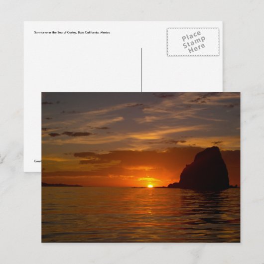 Baja Sunrise 02 Briefkaart (Voorkant / Achterkant)