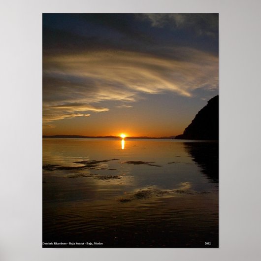 Baja Sunset Poster (Voorkant)