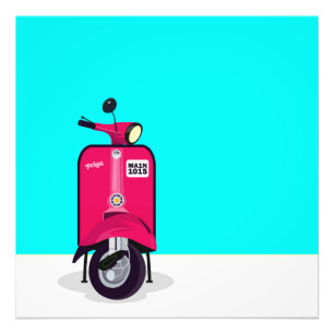 Bajaj Scooter - Priya Foto Afdruk