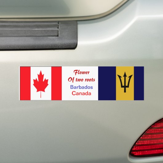 Bajan-canadese bumperstickers (Op auto)