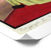 Bajazet (Bayezid) II (c.1447-1512) genaamd "Adli", Poster (Hoek)