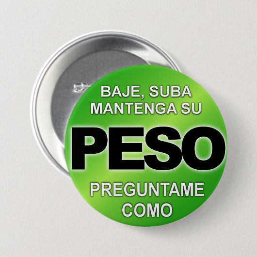 Baje Suba Mantega Su Peso, Preguntame Como Button (Voorkant /achterkant)