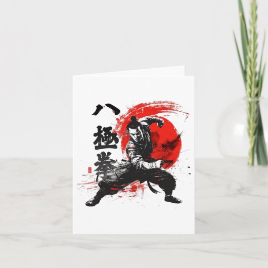 Baji Quan Open Gate Acht extremiteiten Boksen Kung Kaart (Voorkant)