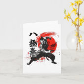 Baji Quan Open Gate Acht extremiteiten Boksen Kung Kaart (Gele Bloem)