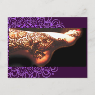 Bajidoo Henna Tattoo werkt NO2 Briefkaart