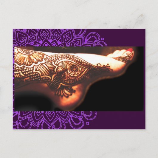 Bajidoo Henna Tattoo werkt NO2 Briefkaart (Voorkant)