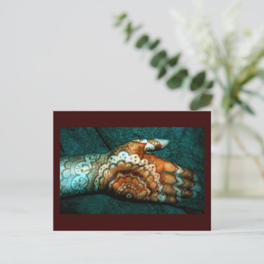 Bajidoo Henna Tattoo Work Briefkaart (Staand voorkant)