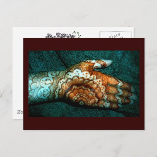 Bajidoo Henna Tattoo Work Briefkaart (Voorkant / Achterkant)