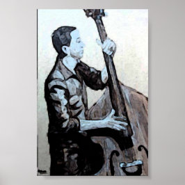 Bajista Hombre o Indiase inkt Artwork Impresiones Poster