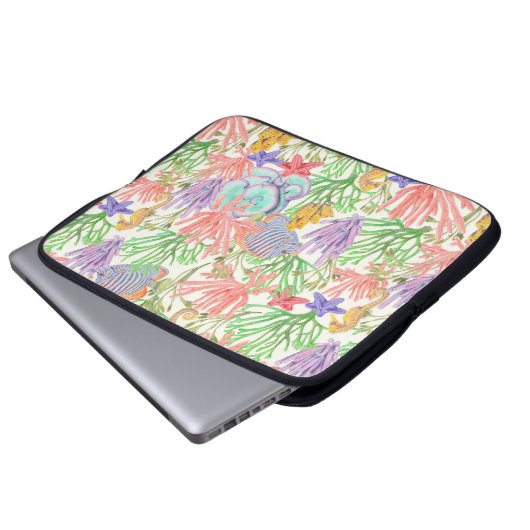 Bajo el mar laptop sleeve (Voorkant onderkant)