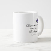 Bajo sus alas Salmo 91 Spaans bijbelvers Grote Koffiekop (Voorkant rechts)