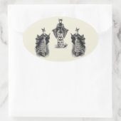  bajongevrouwen ovale sticker (Tas)