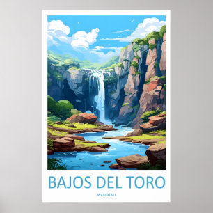 Bajos Del Toro Waterval Vintage Reisposter Skiën Poster