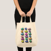 Bak - 3D Buttonnen Tote Bag (Voorkant (product))