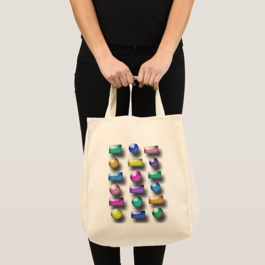 Bak - 3D Buttonnen Tote Bag (Voorkant (product))
