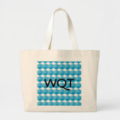 Bak - Blokontwerp met initialen Grote Tote Bag (Voorkant)