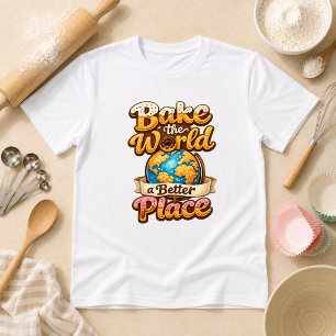 Bak de wereld een betere plek Bakhumor T-shirt