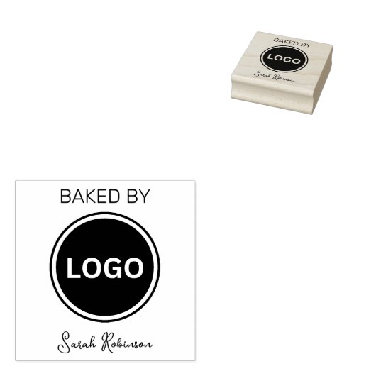 Bak door Bedrijfsnaam Rubberstempel (Gestempeld)