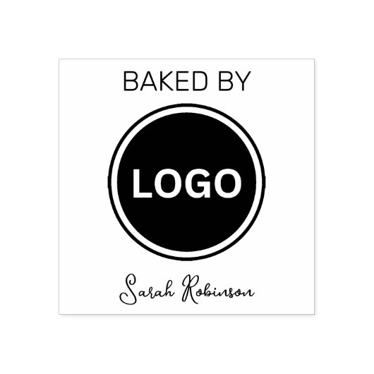 Bak door Bedrijfsnaam Rubberstempel (Afrduk)