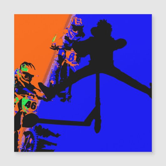 Bak door - Motox en Magnet van de Scooter (Voorkant)