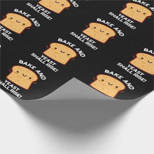 Bak en gist zullen opstaan grappig brood pun donke cadeaupapier (Hoek)