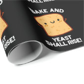 Bak en gist zullen opstaan grappig brood pun donke cadeaupapier (Rol Hoek)