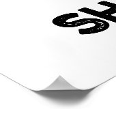 Bak en gist zullen opstaan grappige broodwoordspel poster (Hoek)