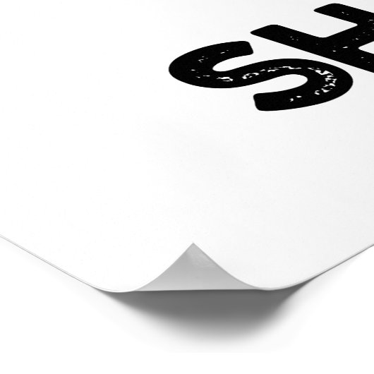 Bak en gist zullen opstaan grappige broodwoordspel poster (Hoek)