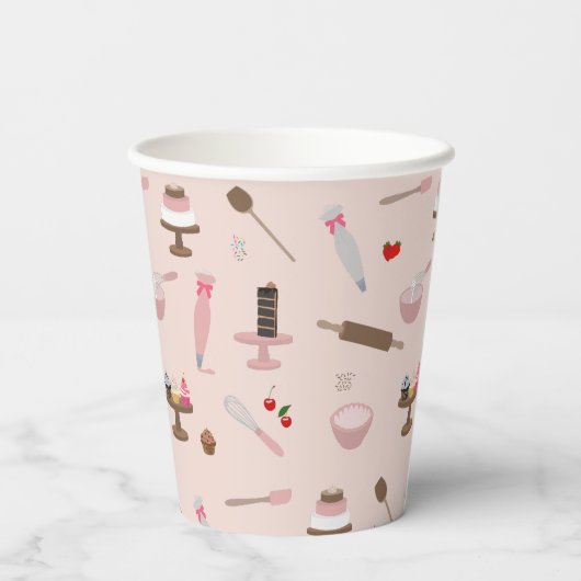 Bak- en kookgerei Bakkerij Koken Papieren Bekers (Achterkant)