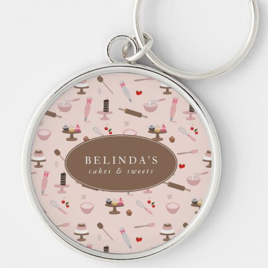 Bak- en kookgerei Bakkerij Koken Sleutelhanger (Voorkant)
