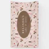 Bak- en kookgerei Bakkerij Winkelbord Spandoek (Verticaal)