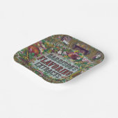 Bak-extracten van Victoriaans bloemfruit Papieren Bordje (Gebogen)