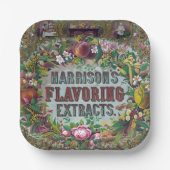 Bak-extracten van Victoriaans bloemfruit Papieren Bordje (Voorkant)