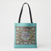 Bak-extracten van Victoriaans bloemfruit Tote Bag (Voorkant)