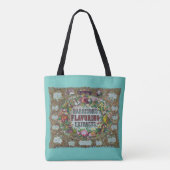 Bak-extracten van Victoriaans bloemfruit Tote Bag (Achterkant)