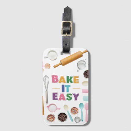 Bak het gemakkelijk bagagelabel (Voorkant (verticaal))