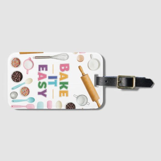 Bak het gemakkelijk bagagelabel (Voorkant (horizontaal))