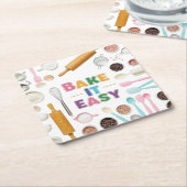 Bak het gemakkelijk kartonnen onderzetters (Schuin)