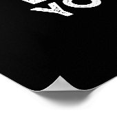 Bak het tot je het grappig bakken pun donker BG Poster (Hoek)