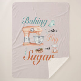 Bak Hugs Suiker ontwerp voor bakkers & Patissiers Sherpa Deken