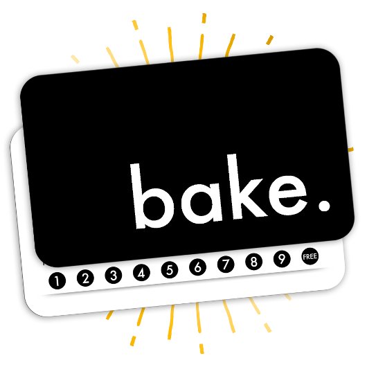 Bak. Loyaliteit Punch Card Klantenkaartje