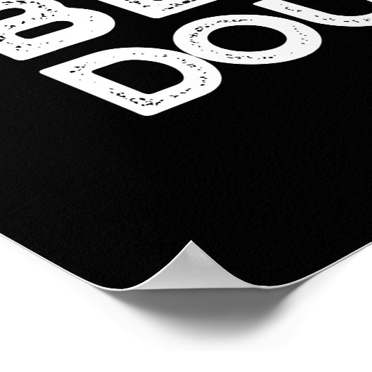 Bak me op voordat je deeg donker BG Poster (Hoek)