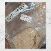 Bak met broodsnede wijn etiket (Enkel label)